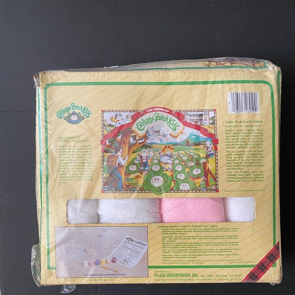 Sealed Cabbage Patch Kids Vintage 1984 Afghan Stenciling Kit, Vintage - Picture 2 of 9